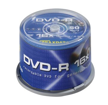 Traxdata TRAXDATA DVD-R 4,7GB 16X CAKE*50 9077E3ITRA003