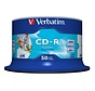 VERBATIM CD-R 700MB 52X AZO PRINTABLE FULL CAKE*50  43438