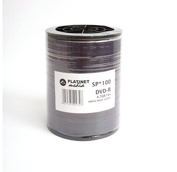 Platinet PLATINET DVD-R 4,7GB 16X GLOSSY WHITE PRINT SP*100 [40930]