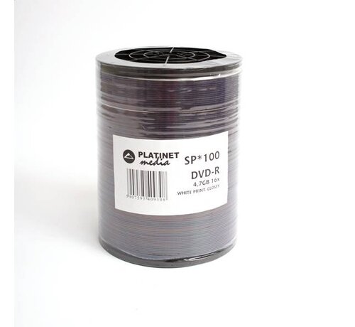 Platinet PLATINET DVD-R 4,7GB 16X GLOSSY WHITE PRINT SP*100 [40930]