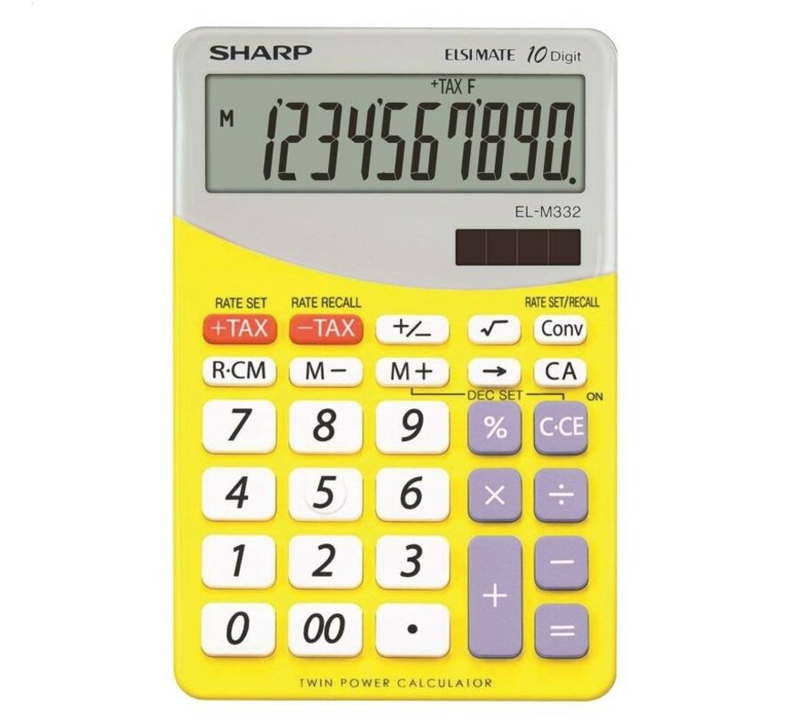 SHARP CALCULATOR DESKTOP BLISTER ELM332BYL