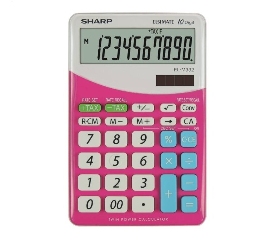 SHARP CALCULATOR DESKTOP BLISTER ELM332BBL