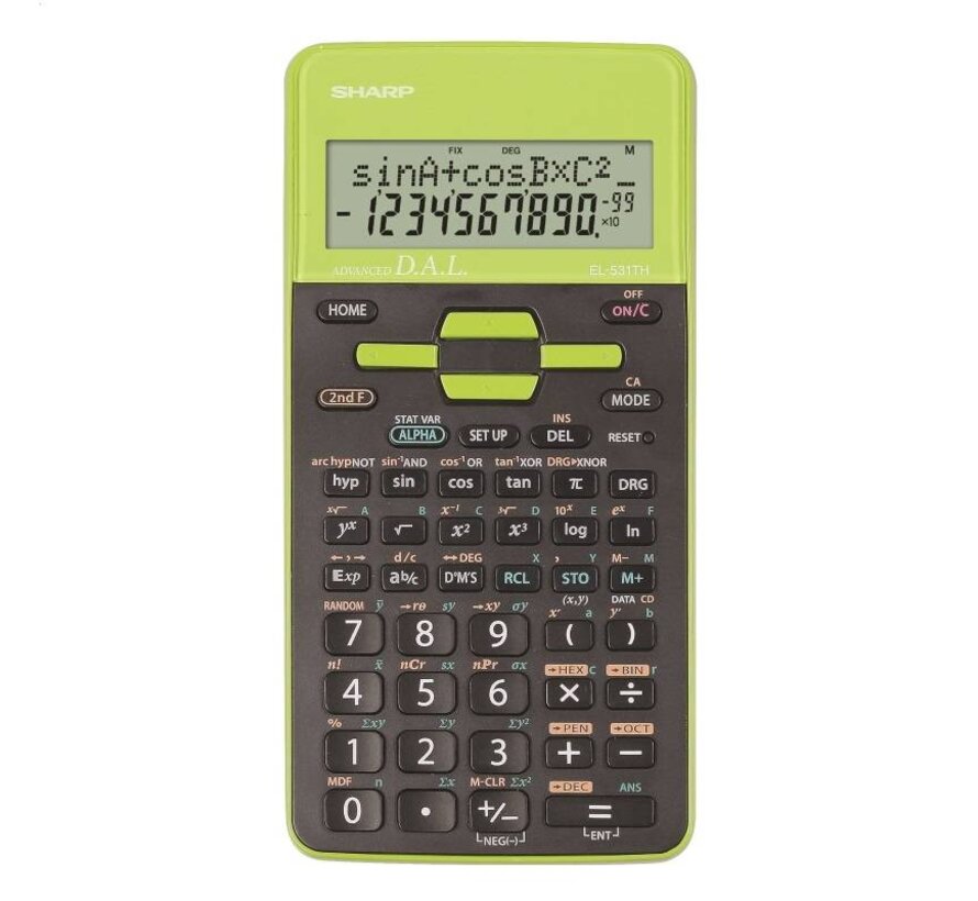 SHARP CALCULATOR SCIENTIFIC BOX EL531THGR