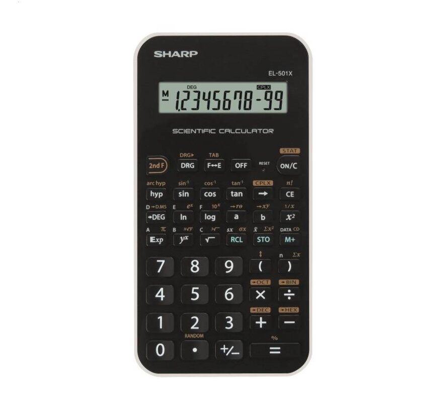 SHARP CALCULATOR SCIENTIFIC BOX EL501XWH
