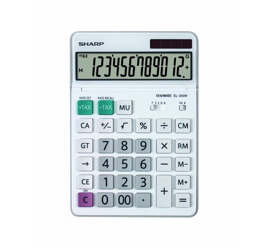 SHARP CALCULATOR DESKTOP BOX EL340W