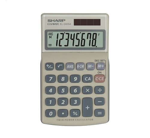 Sharp SHARP CALCULATOR HANDHELD BLISTER EL240SAB