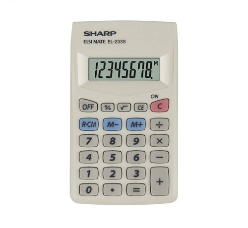 Sharp SHARP CALCULATOR HANDHELD BOX EL233S