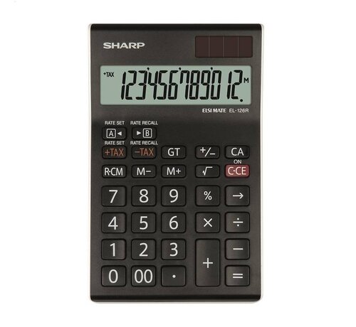Sharp SHARP CALCULATOR DESKTOP BOX EL126RWH