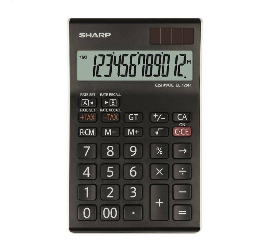 SHARP CALCULATOR DESKTOP BOX EL126RWH
