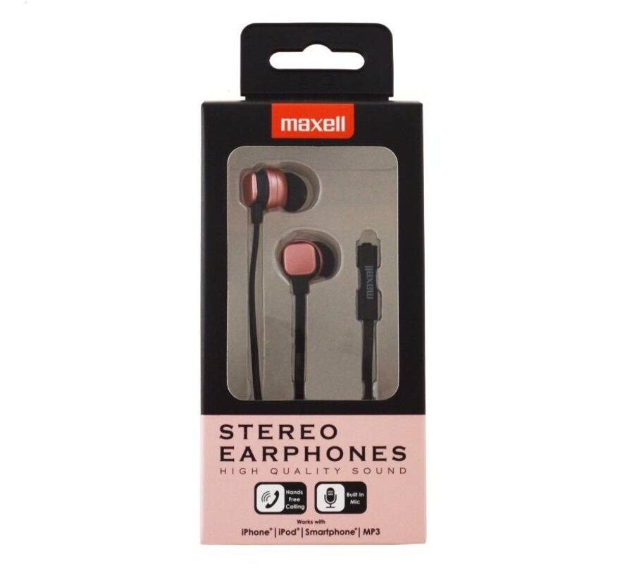 MAXELL METALLIX  EARPHONES PINK 303790.00.CN