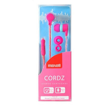 Maxell MAXELL CORDZ EARPHONES PINK 303782.00.CN