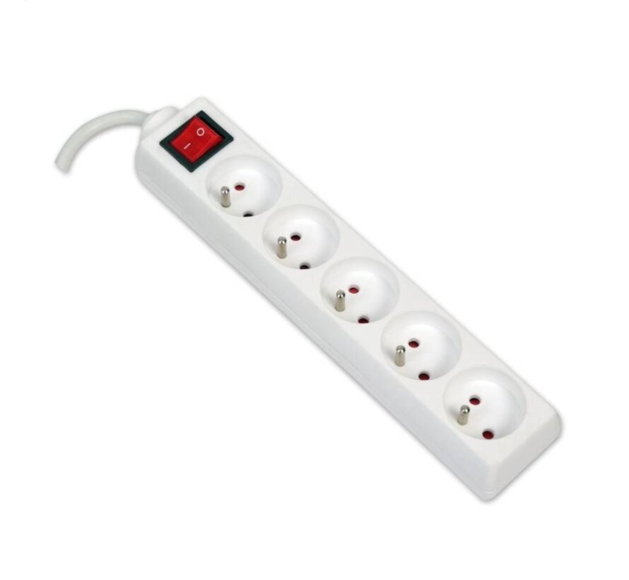 FIESTA POWER SUPPLY EXTENSION CORD 5 SOCKETS 5,0M