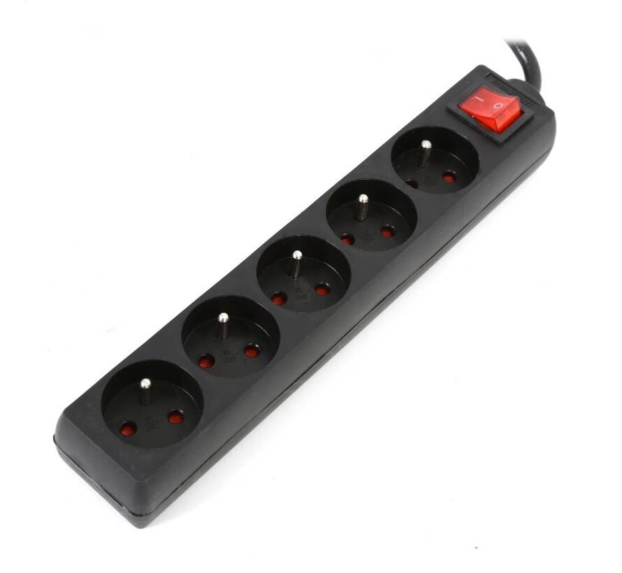 FIESTA POWER SUPPLY EXTENSION CORD 5 SOCKETS 5,0M