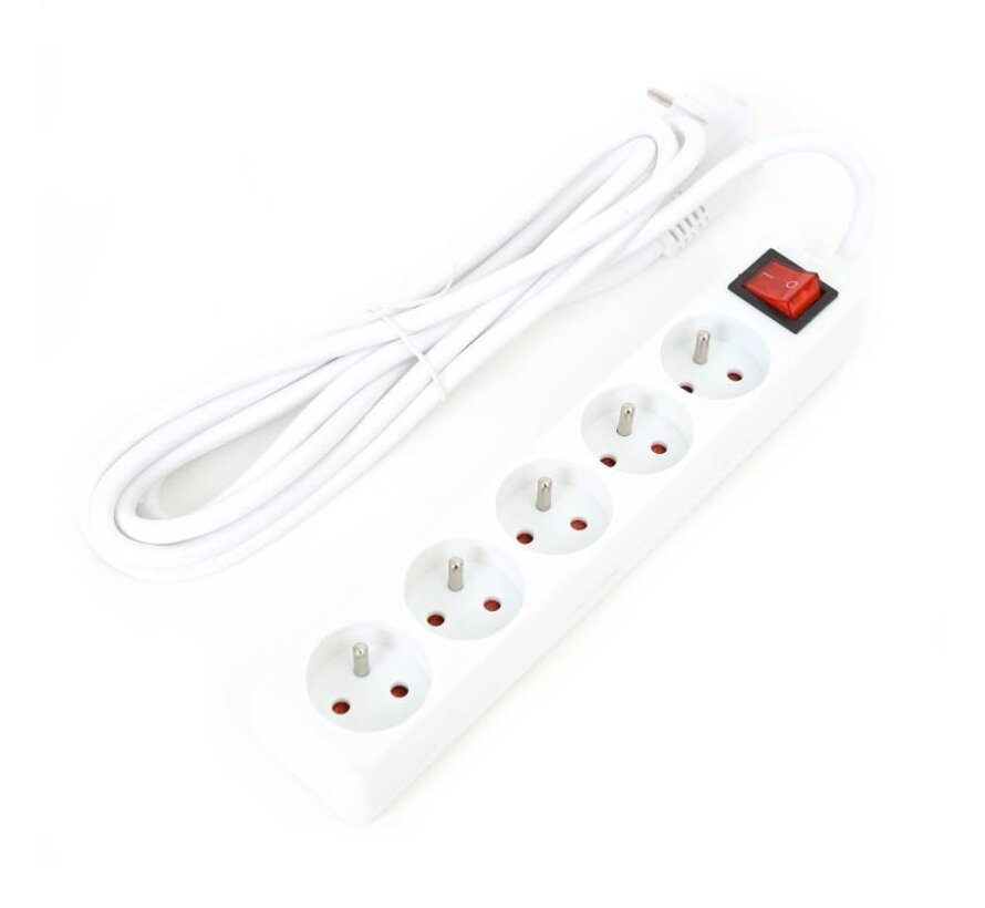 FIESTA POWER SUPPLY EXTENSION CORD 5 SOCKETS 3,0M