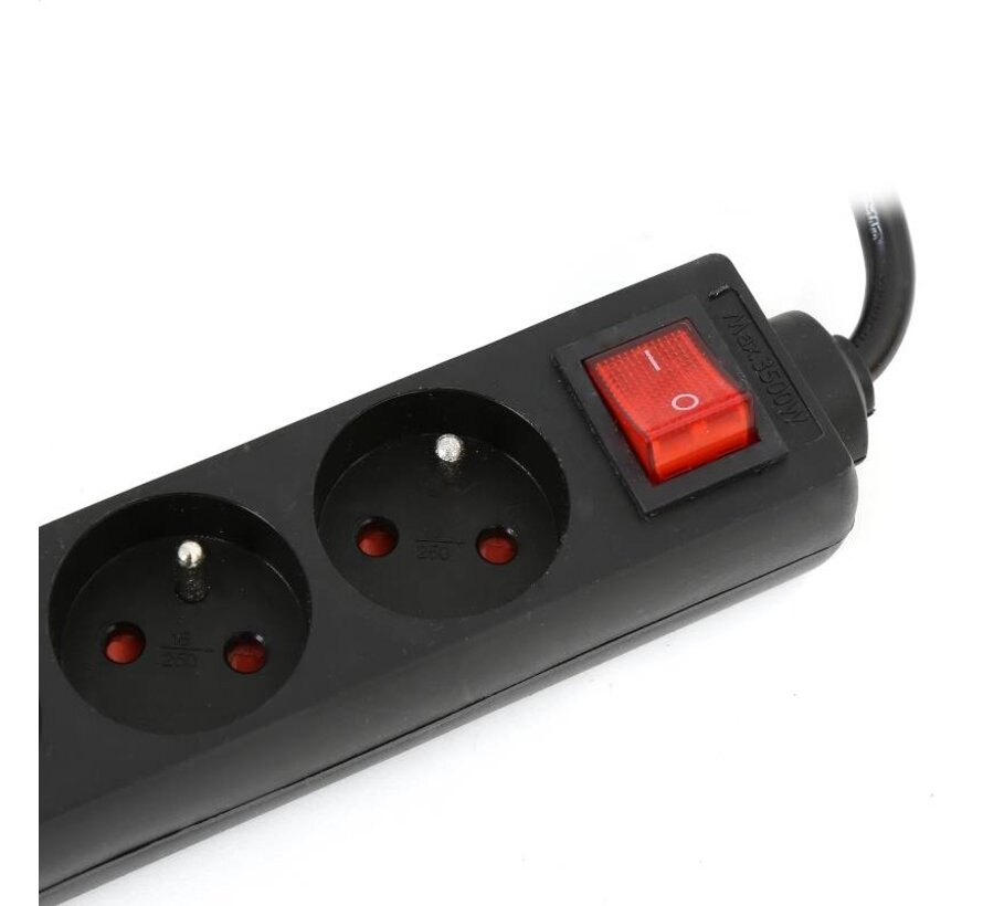 FIESTA POWER SUPPLY EXTENSION CORD 5 SOCKETS 1,5M
