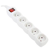 Omega OMEGA LISTWA ZASILAJĄCA 3,0M 16A 5 SOCKET TYPE E FRENCH WHITE [41343]