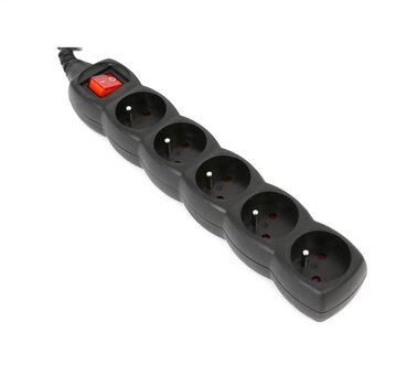 Omega OMEGA 5-fach Verlängerungskabel mit Power Switch Indikator 3M