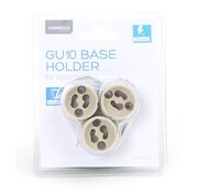 Omega OMEGA GU10 BASE HOLDER 3 PCS BLISTER
