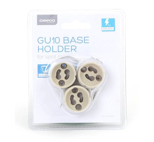 Omega OMEGA GU10 BASE HOLDER 3 PCS BLISTER
