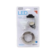 Omega OMEGA SPOTLIGHT HOLDER ROUND NICKEL WITH LED GU10 7W 6000K