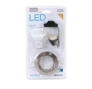 Omega OMEGA SPOT LIGHT HOLDER ROUND NICKEL WITH LED GU10 7W 4200K