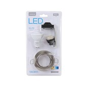 Omega OMEGA SPOTLIGHT HOLDER ROUND NICKEL WITH LED GU10 7W 2800K