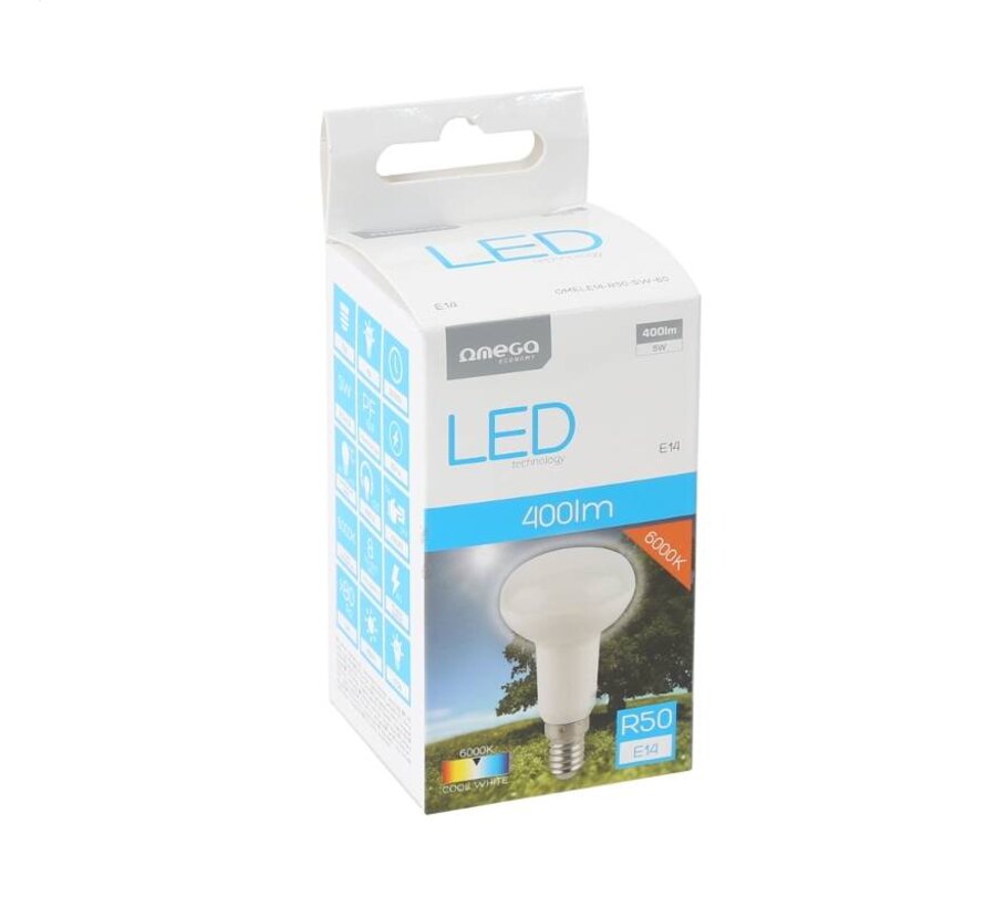 OMEGA LED BULB R50 6000K E14 5W