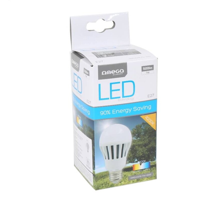 AMPOULE LED ECO OMEGA 4200K E27 7W 42639