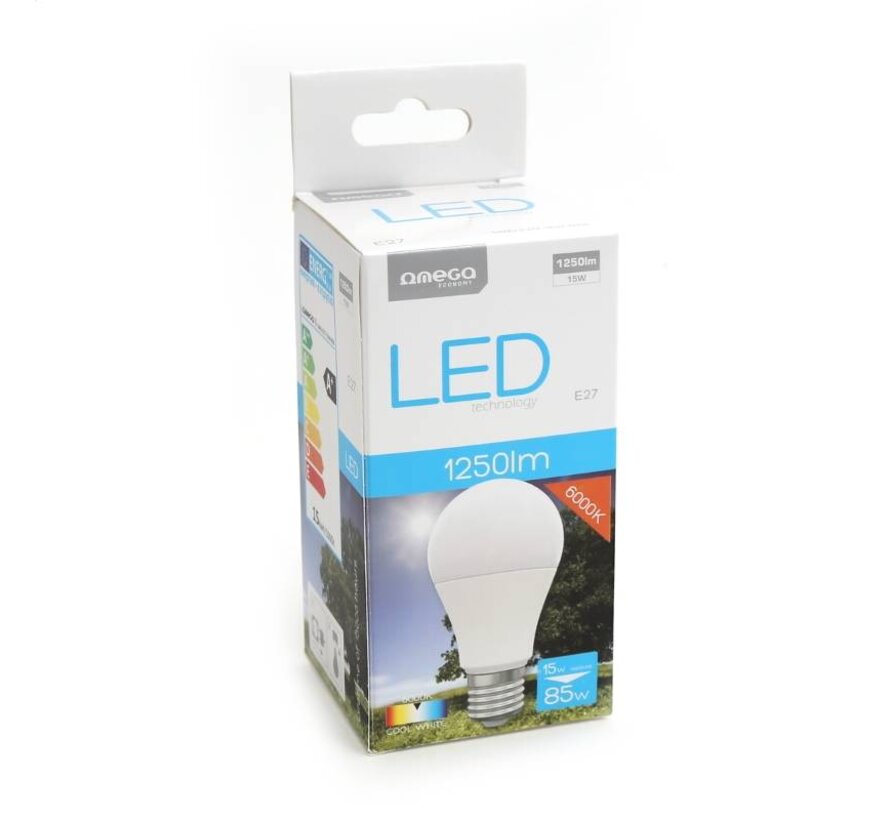 OMEGA AMPOULE LED ECO 6000K E27 15W (42583)