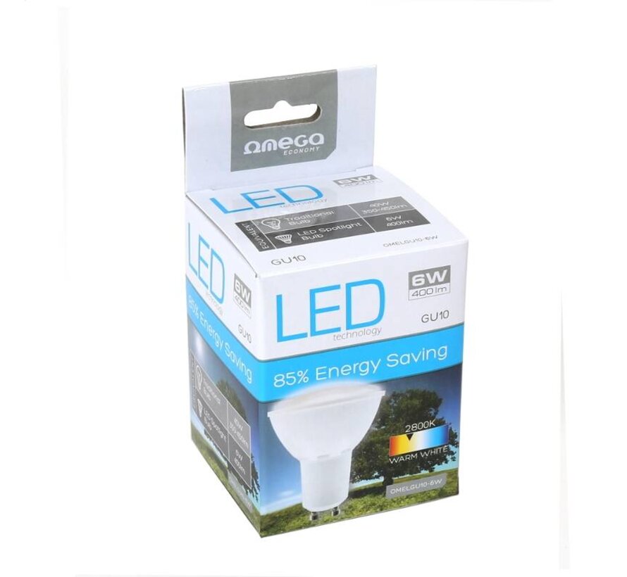 OMEGA LED SPOTLIGHT 2800K GU10 4W 300LM