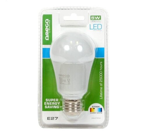 Omega OMEGA LED BULB 2700K E27 5W