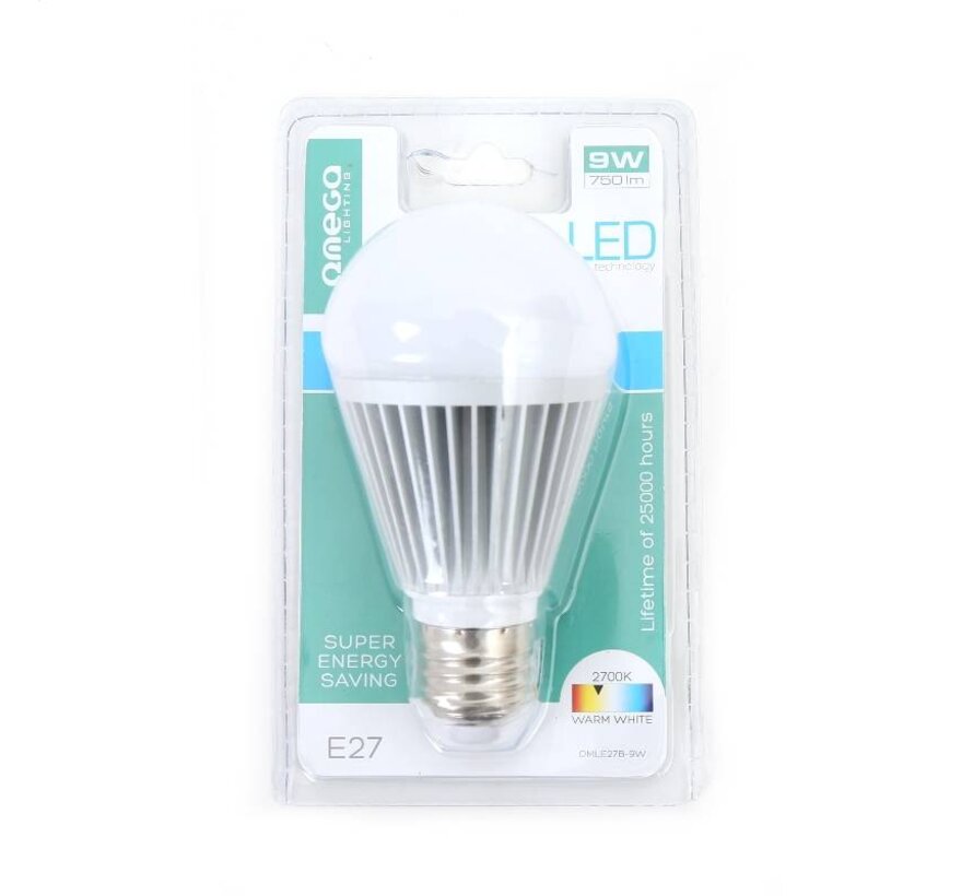 OMEGA LED BULB 2700K E27 9W