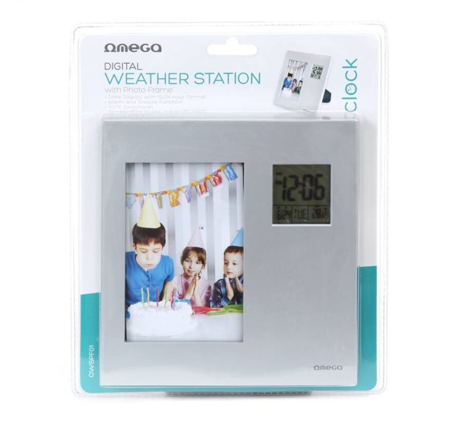 STATION METEO DIGITALE OMEGA AVEC CADRE PHOTO [542363]
