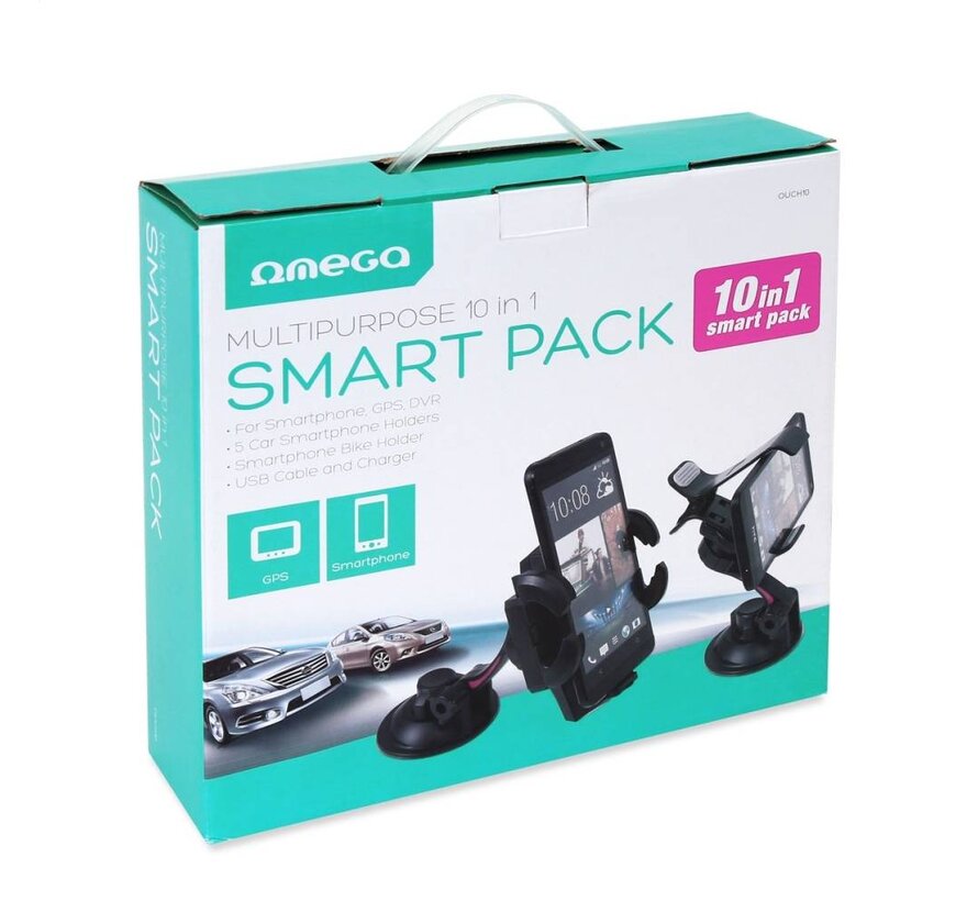 KIT 10EN1 OMEGA - ACCESSOIRES OMEGA POUR VOITURES ET VELOS