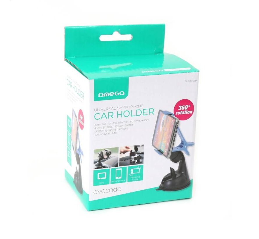 OMEGA UNIVERSAL SMARTPHONE CAR HOLDER AVOCADO BLACK & BLUE