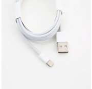 Omega OMEGA FABRIC CABLE HIGH QUALITY LIGHTNING TO USB 1,2A 100 COPPER TAIWAN POLY 2M WHITE [44278]
