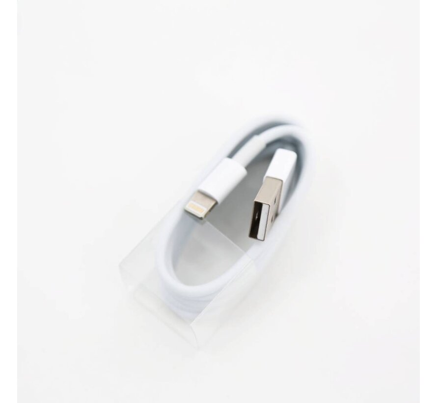 OMEGA FABRIC HIGH QUALITY LIGHTNING TO USB 2A 116 COPPER TAIWAN 1M WHITE [44279]