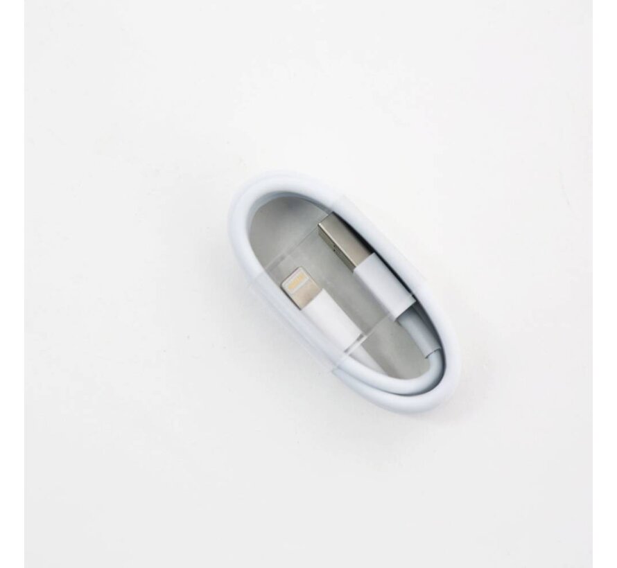 OMEGA FABRIC HIGH QUALITY LIGHTNING TO USB 2A 116 COPPER TAIWAN 1M WHITE [44279]