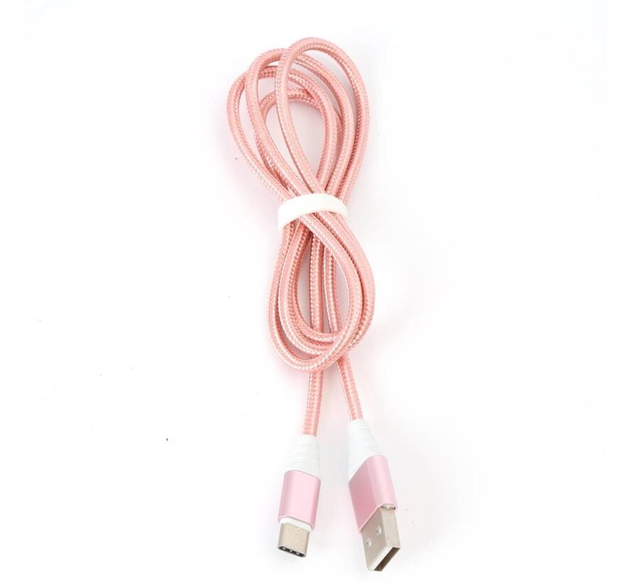 OMEGA CABLE TYPE C USB 2A 118 CUIVRE 1M ROSE GOLD 44268