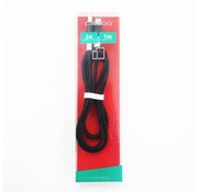 Omega OMEGA CABLE TRESSE LIGHTNING USB 1.5M ROUGE