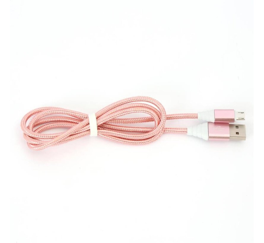 OMEGA CABLE MICRO USB 2A 118 COPPER 1M ROSE GOLD 44260