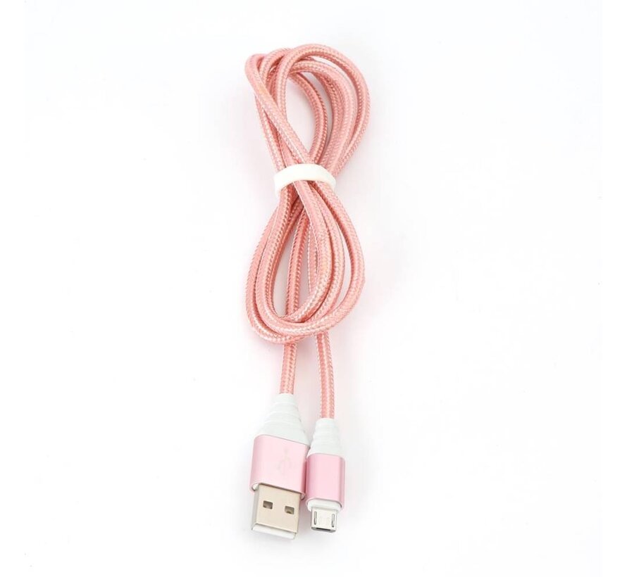 OMEGA CABLE MICRO USB 2A 118 COPPER 1M ROSE GOLD 44260