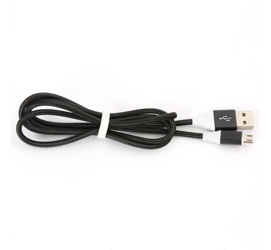 OMEGA CABLE MICRO USB 2A 118 COPPER 1M NOIR 44257