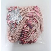 Omega OMEGA CABLE USB 3 EN 1 MICRO USB TYPE C LIGHTNING 1.5A POLY 1.2M ROSE GOLD 44220