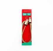 Omega OMEGA METAL LIGHTNING TO USB 1.8A 1M GOLD [44213]