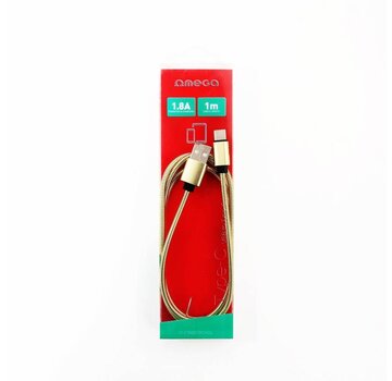 Omega OMEGA CABLE METAL LIGHTNING USB 1.8A 1M OR 44213