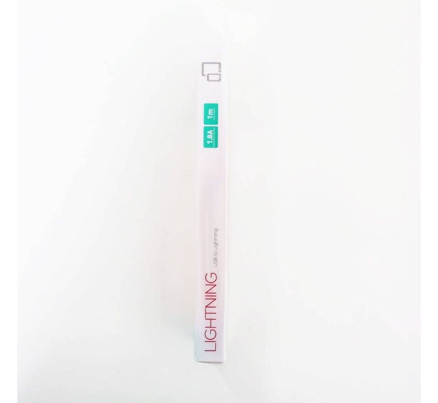 OMEGA METAL LIGHTNING TO USB 1.8A 1M ROSE GOLD [44211]