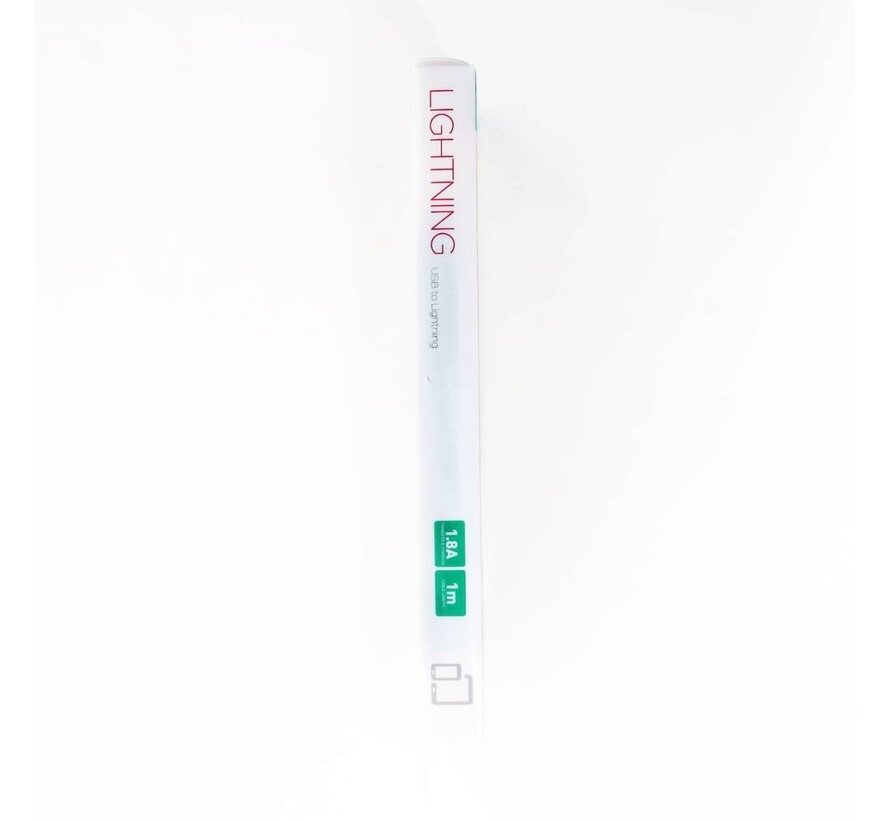 OMEGA METAL LIGHTNING TO USB 1.8A 1M BLACK [44212]