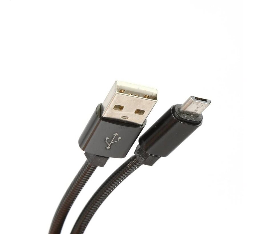 OMEGA CABLE METAL MICRO USB 1.8A 1M NOIR 44208