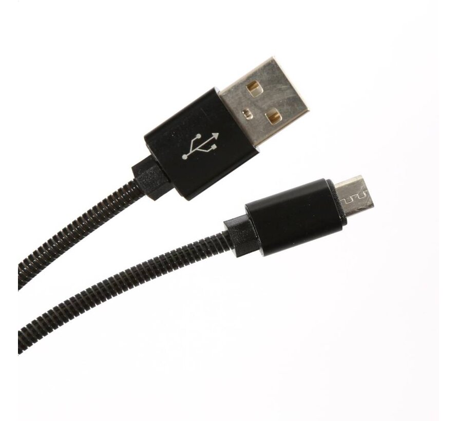 OMEGA CABLE METAL MICRO USB 1.8A 1M NOIR 44208